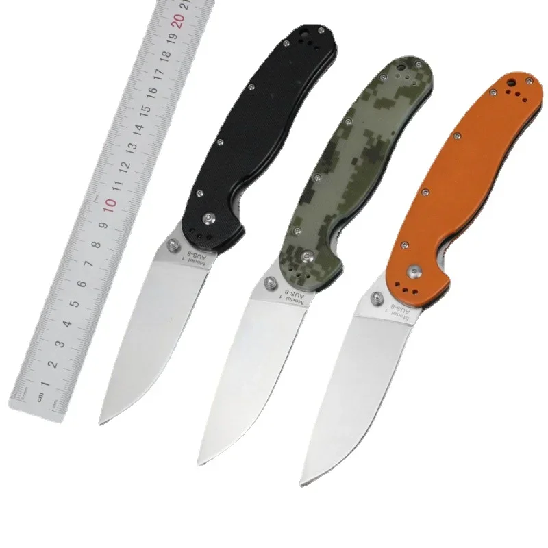 

Modle1 Pocket Camping Folding Hunting Outdoor Knife AUS-8 Blade G10 Handle Survival Tactical Knives Utility Kitchen CNC Tools