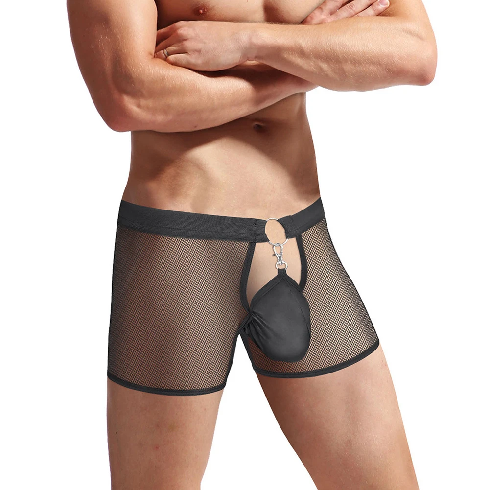 Sexy Men Boxers Sissy Mesh See-through Trunks Elephant Nose Men's Bikini Underwear Hollow Solid Underpants Erotic Knickers
Sexy Men Boxers Sissy Mesh See-through Trunks Elephant Nose Men's Bikini Underwear Hollow Solid Underpants Erotic Knickers