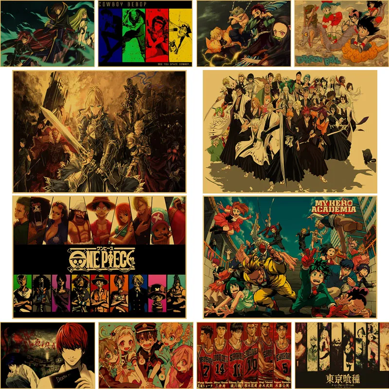 Popular Series Death Note Poster Anime Haikyuu Retro Kraft Paper Posters and Prints Wall Art Painting Bar Room Home Decor
Popular Series Death Note Poster Anime Haikyuu Retro Kraft Paper Posters and Prints Wall Art Painting Bar Room Home Decor