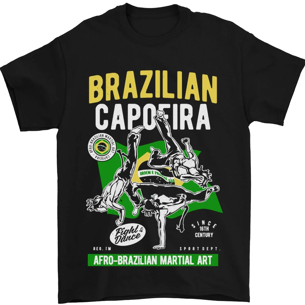 Бразильская Мужская футболка Capoeira Смешанные боевые искусства ММА хлопок
Бразильская Мужская футболка Capoeira Смешанные боевые искусства ММА хлопок