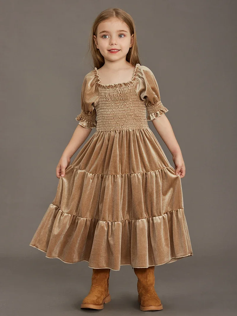 New Princess Girls Velvet Classic Retro Dress Clothing Baby Kids Princess Party Dress Children Christmas Clothes for 4-12 years
New Princess Girls Velvet Classic Retro Dress Clothing Baby Kids Princess Party Dress Children Christmas Clothes for 4-12 years