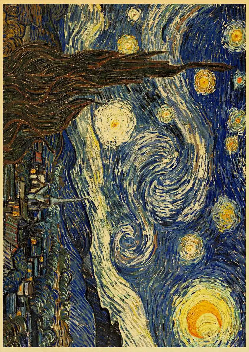 Great Painter Vincent Van Gogh Poster Kraft Paper Famous Oil Painting Posters DIY Vintage Home Room Bar Cafe Art Wall Decor Gift
Great Painter Vincent Van Gogh Poster Kraft Paper Famous Oil Painting Posters DIY Vintage Home Room Bar Cafe Art Wall Decor Gift