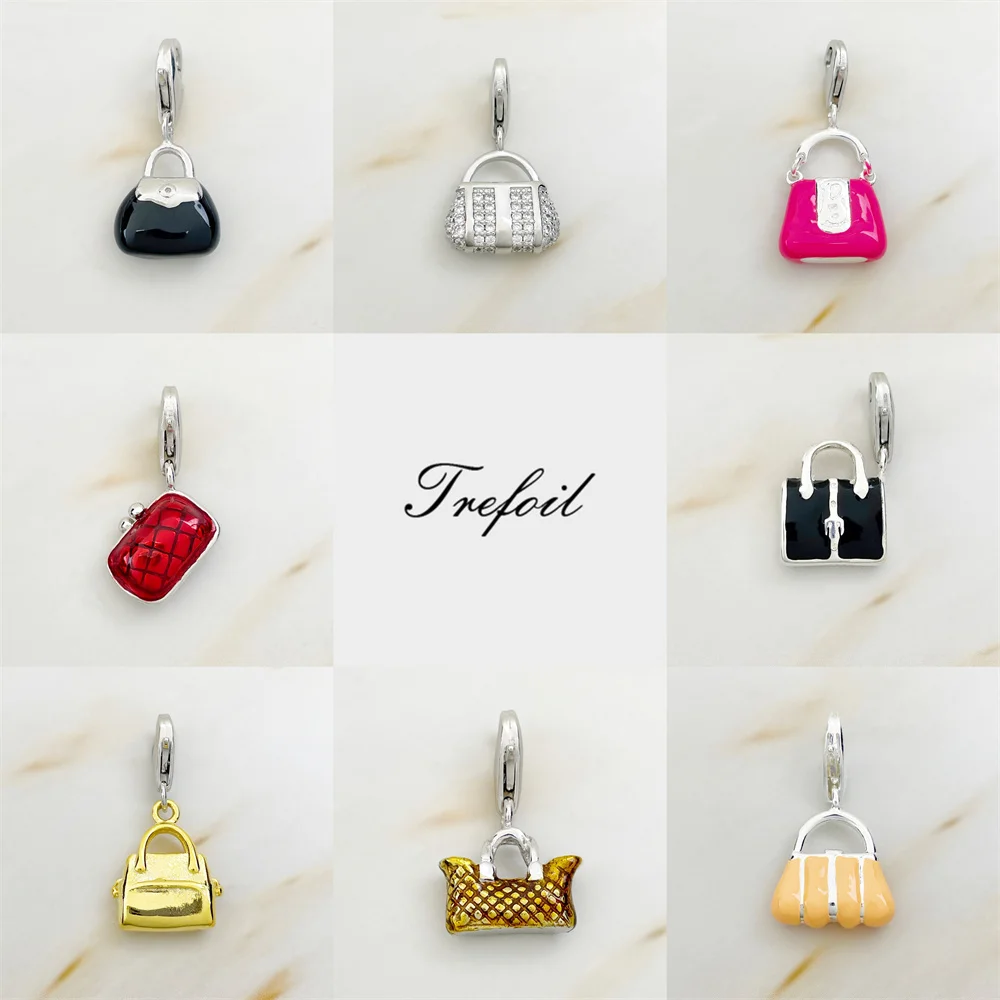 Handbag Briefcase Charms Pendant Fashion Jewelry 925 Sterling Silver Trendy Bijoux Gift For Women Girls Fit Bracelet Necklace
Handbag Briefcase Charms Pendant Fashion Jewelry 925 Sterling Silver Trendy Bijoux Gift For Women Girls Fit Bracelet Necklace