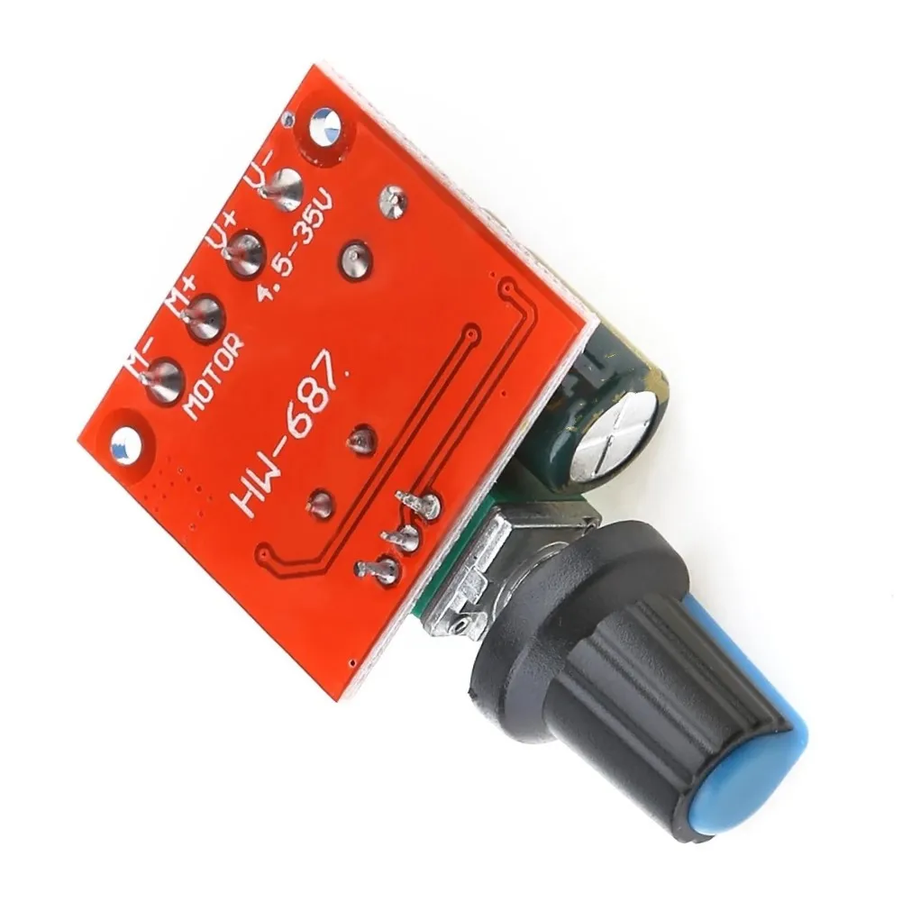 5A PWM 12V DC Motor Speed Controller Module 4.5-35V Low Voltage Adjustable Drive Speed Switch Controls Instrument Tool Parts
5A PWM 12V DC Motor Speed Controller Module 4.5-35V Low Voltage Adjustable Drive Speed Switch Controls Instrument Tool Parts