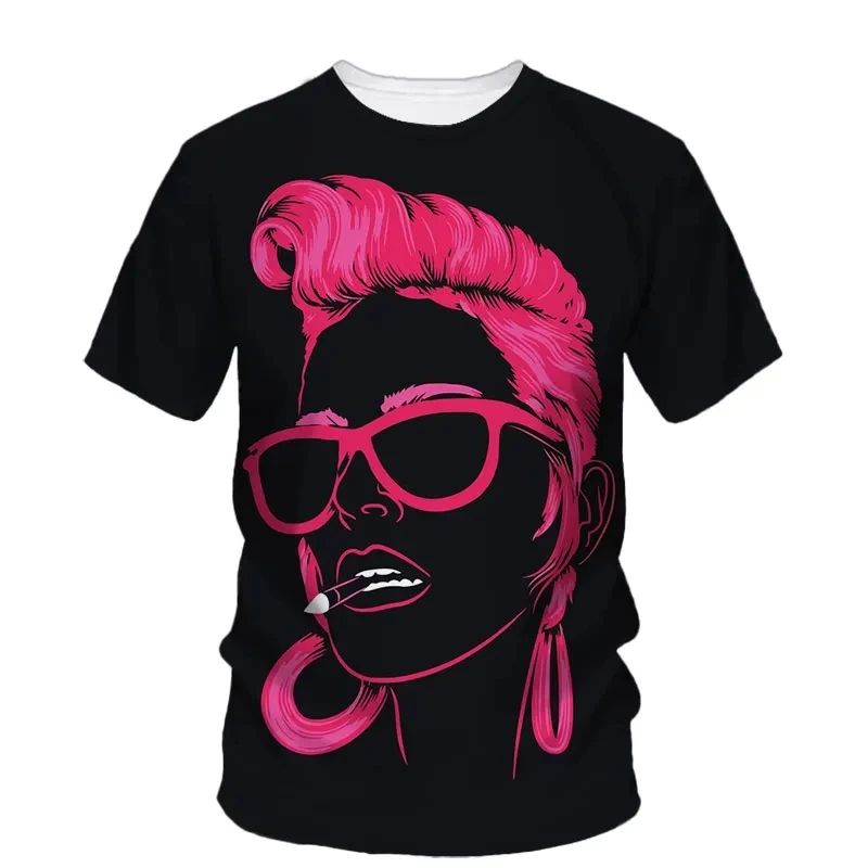 Fashionable And Personalized Die Men's Printed T-shirt Hip-hop Girl Pattern Harajuku Casual Round Neck Plus Size Top
Fashionable And Personalized Die Men's Printed T-shirt Hip-hop Girl Pattern Harajuku Casual Round Neck Plus Size Top