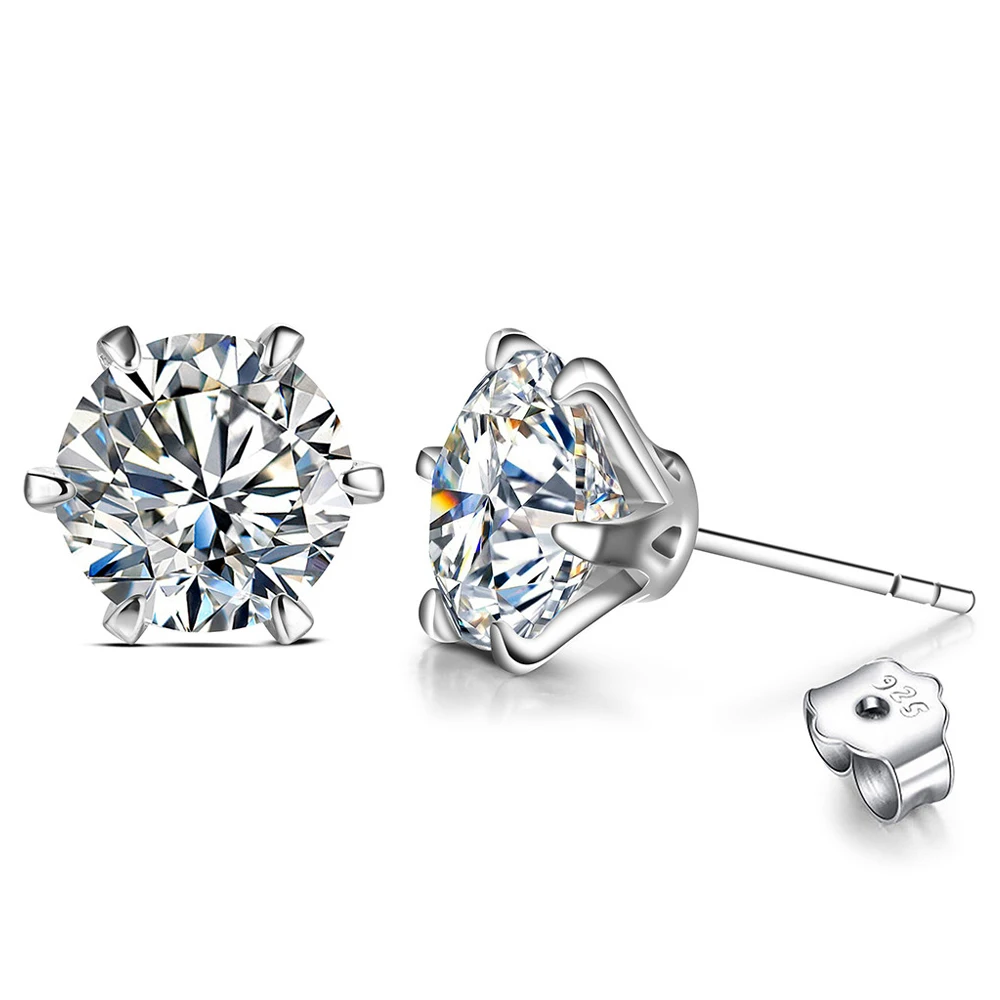 New Arrival 0.5 Carat Moissanite Gemstone Stud Earrings for Women Solid 925 Sterling Silver D color Solitaire Fine Jewelry
New Arrival 0.5 Carat Moissanite Gemstone Stud Earrings for Women Solid 925 Sterling Silver D color Solitaire Fine Jewelry