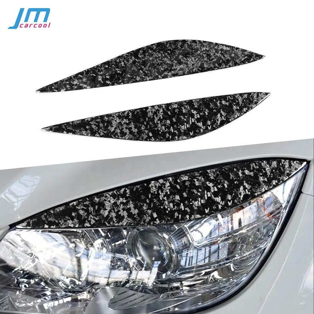 

Eyebrow Headlight Covers for Benz W204 C180 C200 C260 C300 C350 2008-2011 Forged Carbon Fiber Front Bumper Eyelids Car Styling