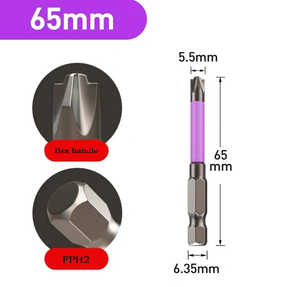 1/2pcs 65mm 110mm Magnetic Special Slotted Cross Screwdriver Bit Alloy Steel Batch Head Nutdrivers FPH2 For Socket Switch Tools
1/2pcs 65mm 110mm Magnetic Special Slotted Cross Screwdriver Bit Alloy Steel Batch Head Nutdrivers FPH2 For Socket Switch Tools