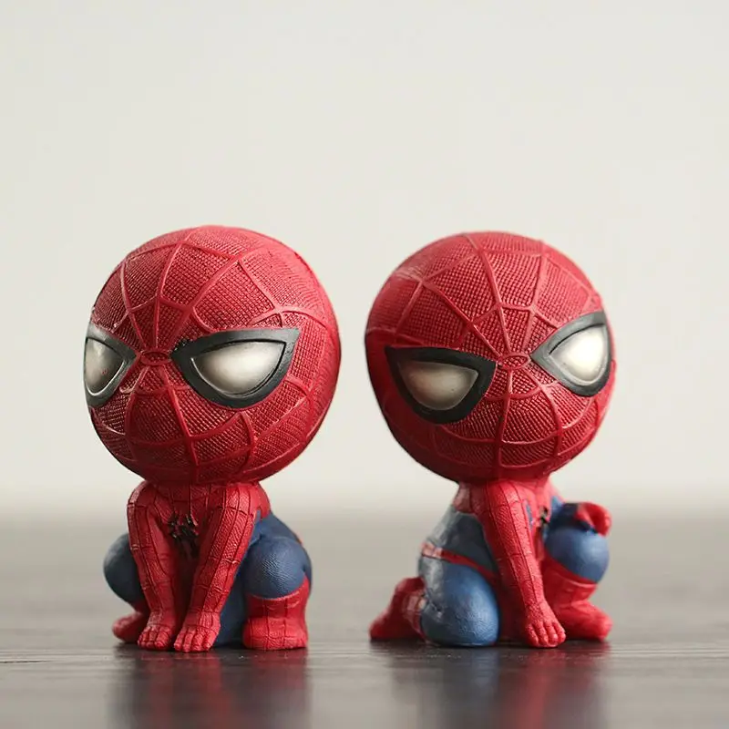 Cartoon Q version of SpiderMan Marvel Avengers Doll Model Desktop Car Ornament Creative Toy Personalized Exquisite ChristmasGift
Cartoon Q version of SpiderMan Marvel Avengers Doll Model Desktop Car Ornament Creative Toy Personalized Exquisite ChristmasGift