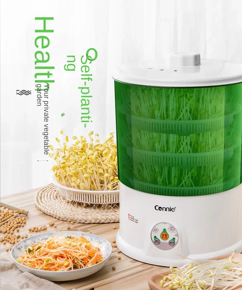 220V GONNIE Automatic Bean Sprout Machine Intelligent Multifunctional Sprouting Tray Home Green Sprout Maker
220V GONNIE Automatic Bean Sprout Machine Intelligent Multifunctional Sprouting Tray Home Green Sprout Maker