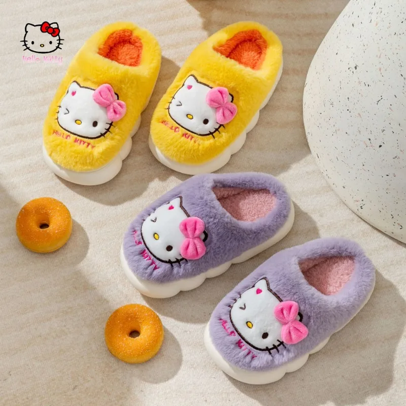 Sanrio Slippers Kawaii Hello Kitty Non-slip Warm Cute Cartoon Animation Home Autumn and Winter Girls Plush Slippers Plush Gifts
Sanrio Slippers Kawaii Hello Kitty Non-slip Warm Cute Cartoon Animation Home Autumn and Winter Girls Plush Slippers Plush Gifts