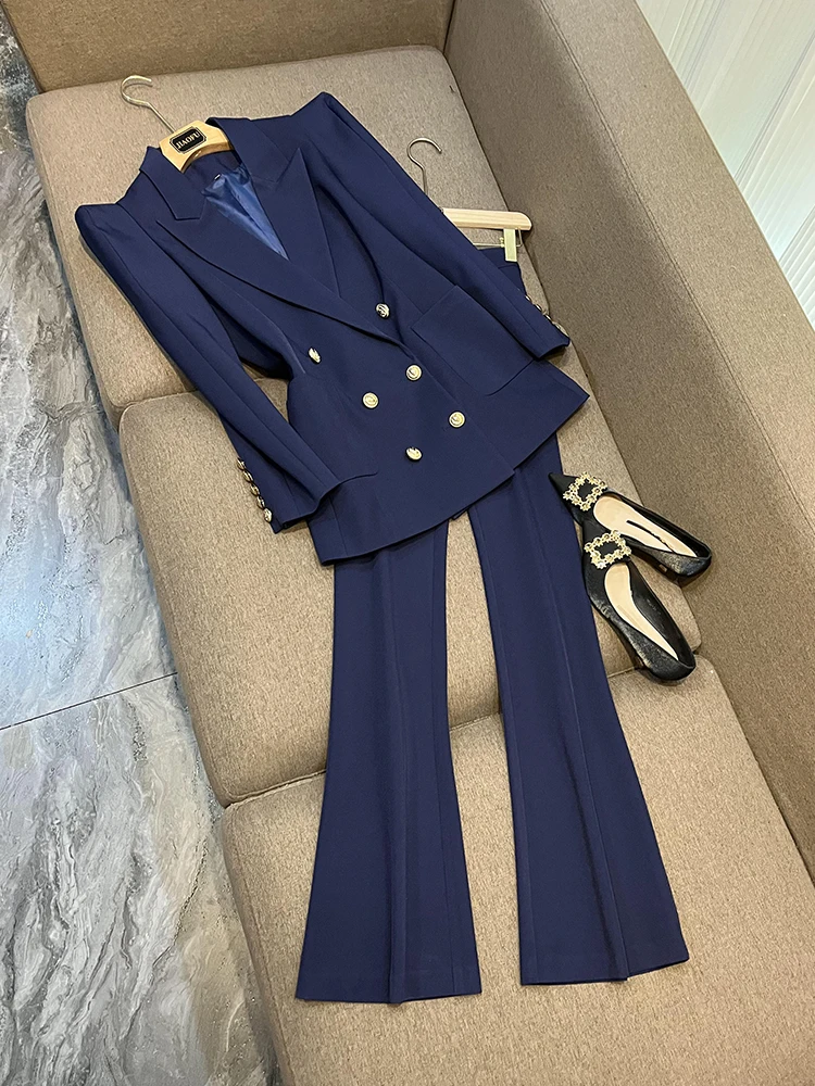 2023 New Street Luxurious Design Royal Blue Women Fashion Two Pieces Blazers Sets with Shoulder Pads Personize Lady Suits
2023 New Street Luxurious Design Royal Blue Women Fashion Two Pieces Blazers Sets with Shoulder Pads Personize Lady Suits