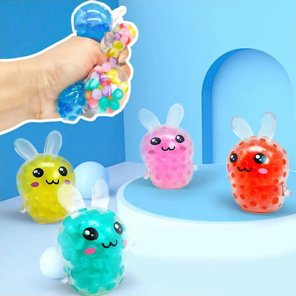 

Decompression Toy Easter Bunny Mini Squeeze Balls Stress Relief Fidget Toys for Kids Toddlers Easter Basket Stuffers for Boys