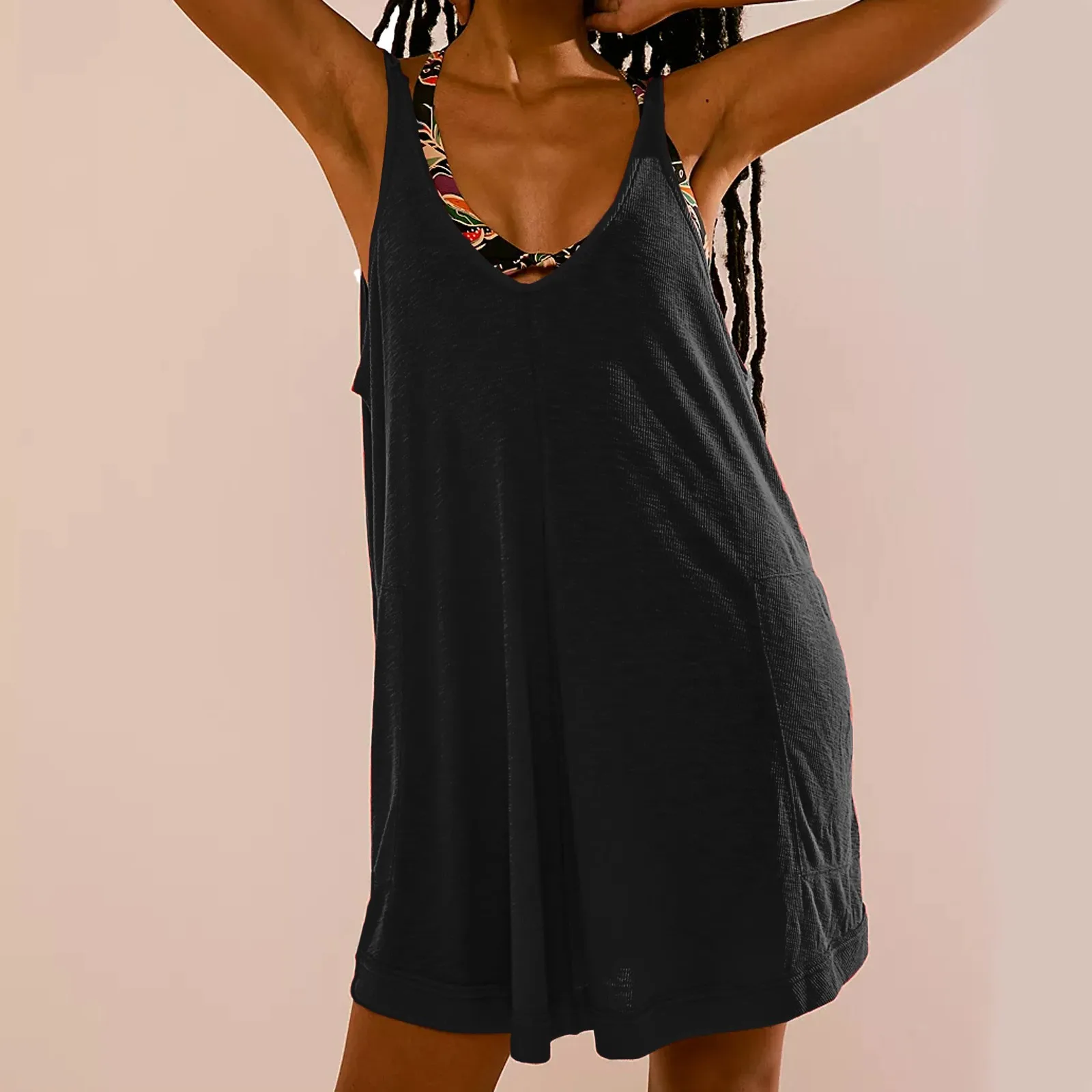 Women'S 2024 Summer Casual Loose Dresses Sleeveless Mini Bohemian Solid Dress Spaghetti Strap Sundress Party Dress
Women'S 2024 Summer Casual Loose Dresses Sleeveless Mini Bohemian Solid Dress Spaghetti Strap Sundress Party Dress