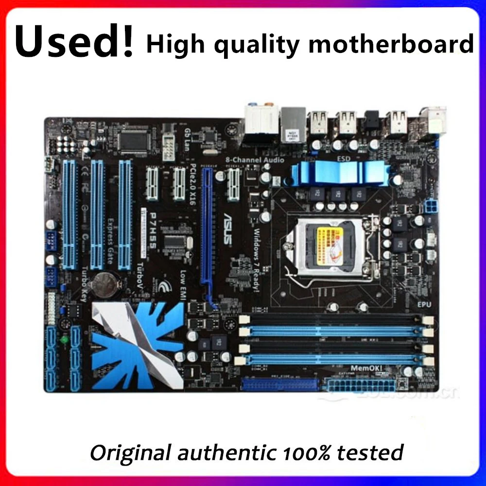 Материнская плата для ASUS P7H55 LGA 1156 DDR3 16 ГБ для Intel H55 P7H55 десктопная материнская плата SATA II PCI-E X16 б/у AMI BIOS
Материнская плата для ASUS P7H55 LGA 1156 DDR3 16 ГБ для Intel H55 P7H55 десктопная материнская плата SATA II PCI-E X16 б/у AMI BIOS