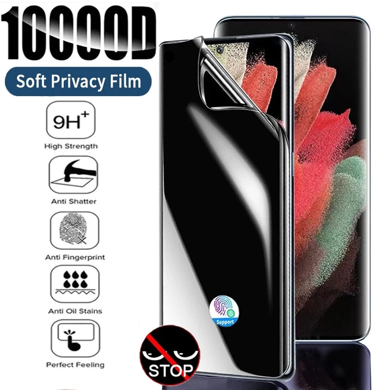 

Anti Spy Hydrogel Film For Samsung Galaxy S20 S21 S23 S22 Ultra S9 S10 Plus S21 FE Note 8 9 10 20 Ultra Privacy Screen Protector