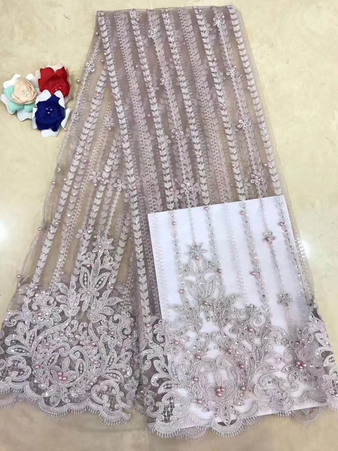 Latest African Laces 3d Lace Fabric Wedding Nigerian French Tulle Lace Fabric With Beades 5yards Teal African D80 
Latest African Laces 3d Lace Fabric Wedding Nigerian French Tulle Lace Fabric With Beades 5yards Teal African D80