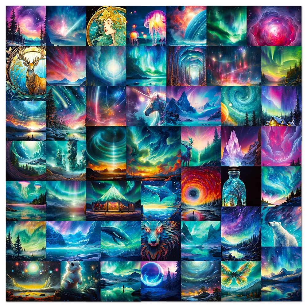 10/30/50Pcs Cartoon Colorful Aurora Scenery Anime Sticker Aesthetic Art Graffiti Decals DIY Laptop Guitar PVC Waterproof Sticker
10/30/50Pcs Cartoon Colorful Aurora Scenery Anime Sticker Aesthetic Art Graffiti Decals DIY Laptop Guitar PVC Waterproof Sticker