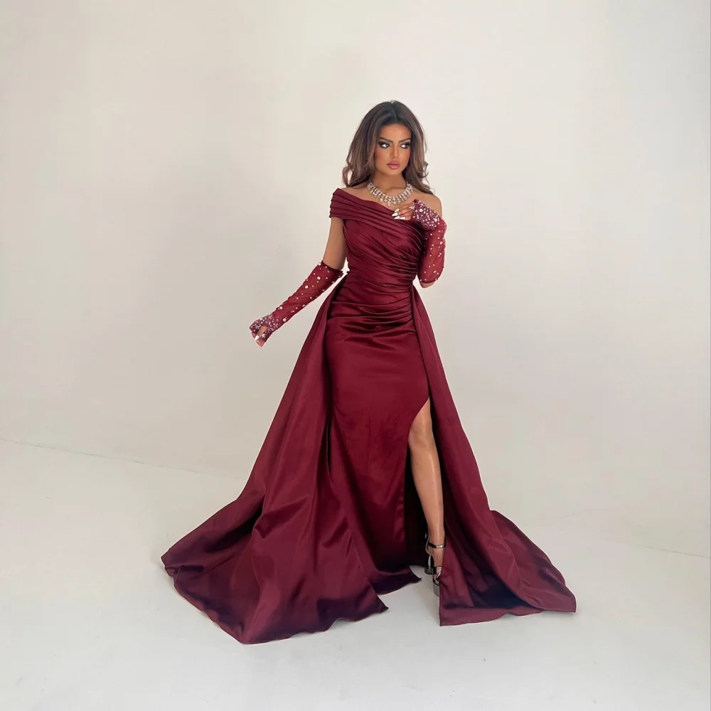 Simple Strapless A-line Sweep/Brush Evening Dresses Rhinestone Satin Formal Occasion Gown robe pour cérémonie de mariageفساتين ا
Simple Strapless A-line Sweep/Brush Evening Dresses Rhinestone Satin Formal Occasion Gown robe pour cérémonie de mariageفساتين ا