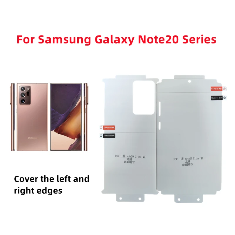 4pcs Full Body Hydrogel Film For Samsung Galaxy Note20 Ultra HD Screen Protector For Galaxy Note20 Ultra Clear Protective Film
4pcs Full Body Hydrogel Film For Samsung Galaxy Note20 Ultra HD Screen Protector For Galaxy Note20 Ultra Clear Protective Film