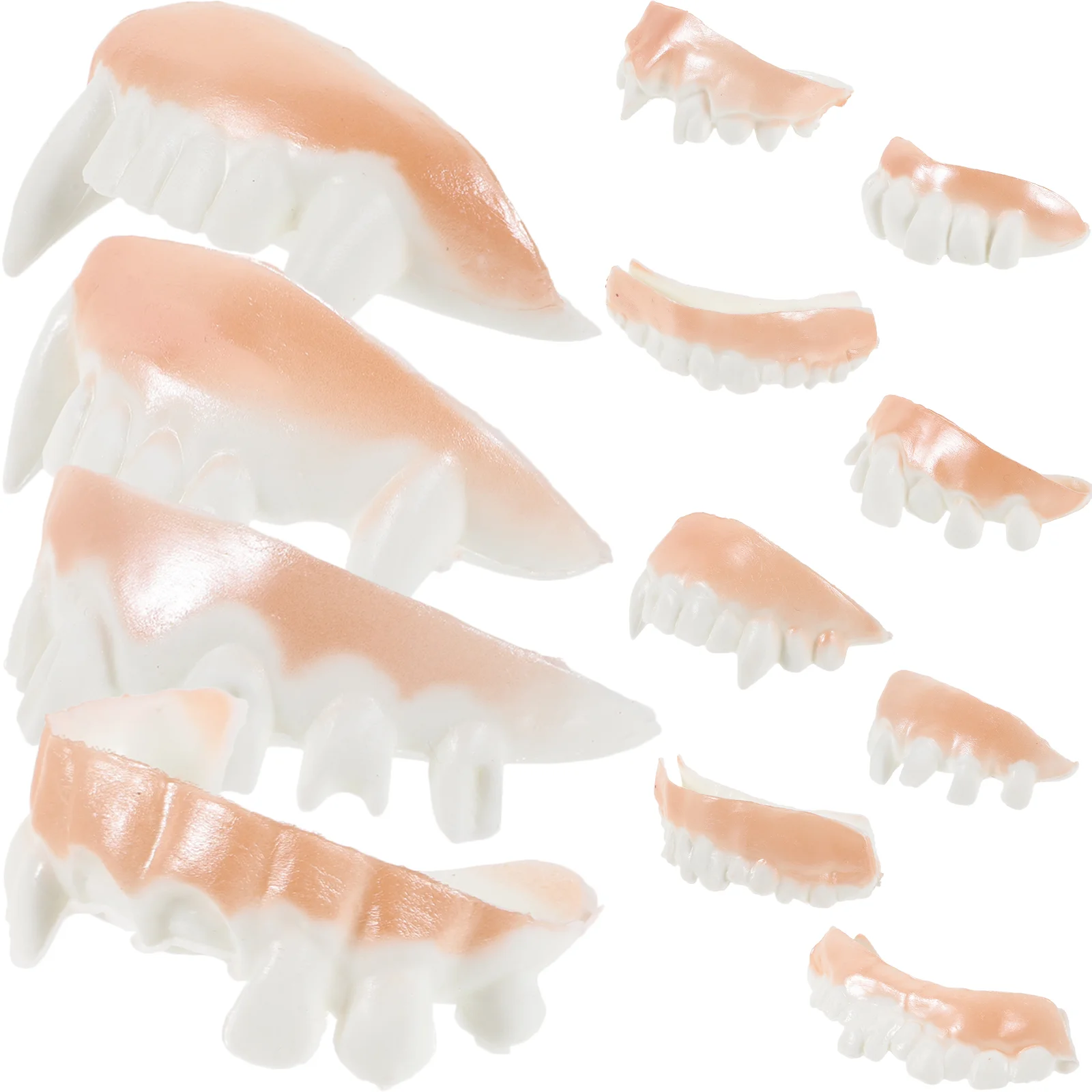 

Halloween Costume Props Ugly Fake Teeth Dentures Tricky Props Party False Teeth Makeup Ghost Bucktooth Gum Braces