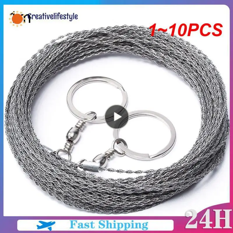 1~10PCS Best Outdoor Hand-Drawn Rope Saw 304 Stainless Steel Wire Saw Camping Life-Saving Woodworking Super Fine Hand Saw Wire
1~10PCS Best Outdoor Hand-Drawn Rope Saw 304 Stainless Steel Wire Saw Camping Life-Saving Woodworking Super Fine Hand Saw Wire