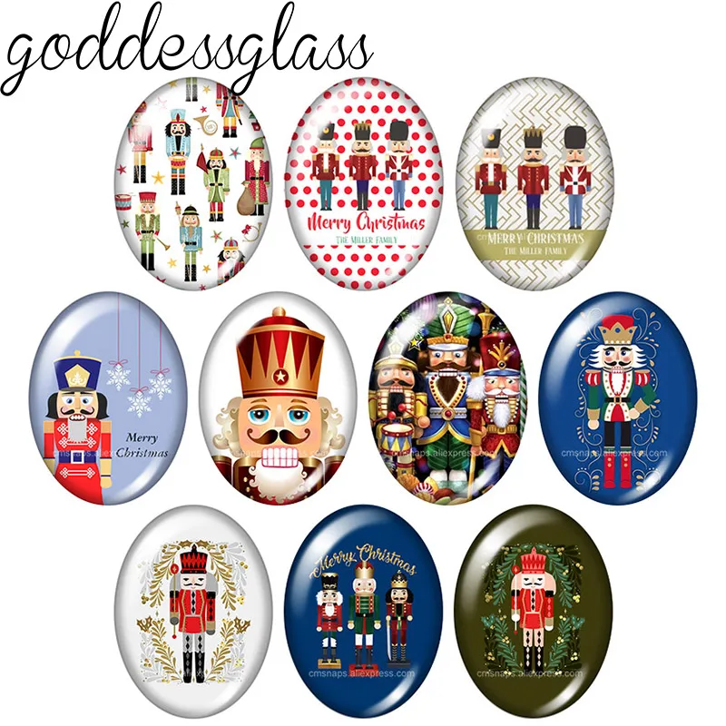 New Cartoon Nutcracker Soldiers Christmas 10pcs 13x18mm/18x25mm/30x40mm Oval photo glass cabochon demo flat back Making findings
New Cartoon Nutcracker Soldiers Christmas 10pcs 13x18mm/18x25mm/30x40mm Oval photo glass cabochon demo flat back Making findings