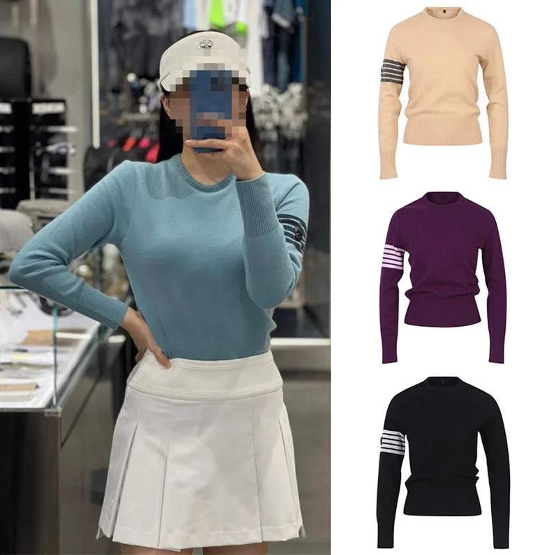 New Golf Women's Long-sleeved Sweater 24 Autumn New Round Neck Comfortable Warm Knitted Top Golf Women Golf Hoodie
New Golf Women's Long-sleeved Sweater 24 Autumn New Round Neck Comfortable Warm Knitted Top Golf Women Golf Hoodie