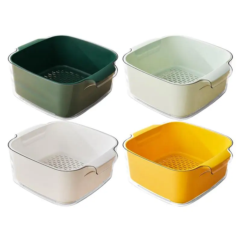 Kitchen Colander Bowl Set Fruits Vegetable Washing Storage Basket Double Layer Colander Bowl Cleaning Filter Kitchen Accessories
Kitchen Colander Bowl Set Fruits Vegetable Washing Storage Basket Double Layer Colander Bowl Cleaning Filter Kitchen Accessories