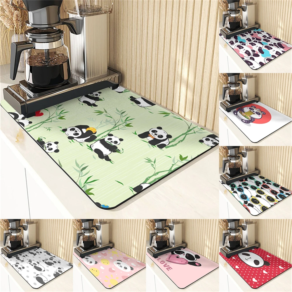 Cartoon Animal Style Coasters Decor For Kitchen Utensil Cute Panda Pattern Ornaments For Home Absorbent Drying Mat For Kitchen
Cartoon Animal Style Coasters Decor For Kitchen Utensil Cute Panda Pattern Ornaments For Home Absorbent Drying Mat For Kitchen