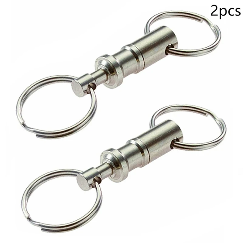 2pcs Removable Keyring Quick Release Keychain Dual Detachable Key Ring Snap Lock Holder Steel Pull-Apart Key Rings
2pcs Removable Keyring Quick Release Keychain Dual Detachable Key Ring Snap Lock Holder Steel Pull-Apart Key Rings