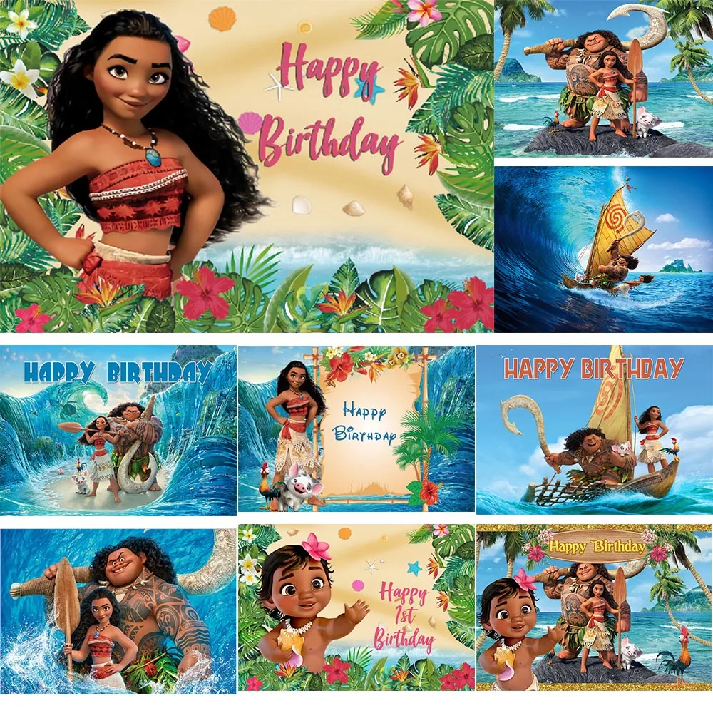 Disney Moana Background Cloth Baby Shower Boys and Girls Birthday Party Decoration Cartoon Vaiana Photography Backgrounds
Disney Moana Background Cloth Baby Shower Boys and Girls Birthday Party Decoration Cartoon Vaiana Photography Backgrounds