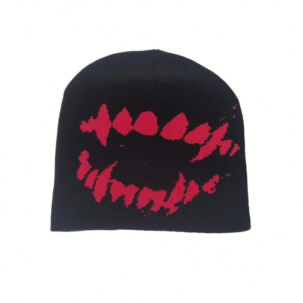 Goth Tooth Knitted Beanie - Edgy Streetwear Winter Cap 6 S6e3e22e6a86f459293e50dd3f3f3921bL