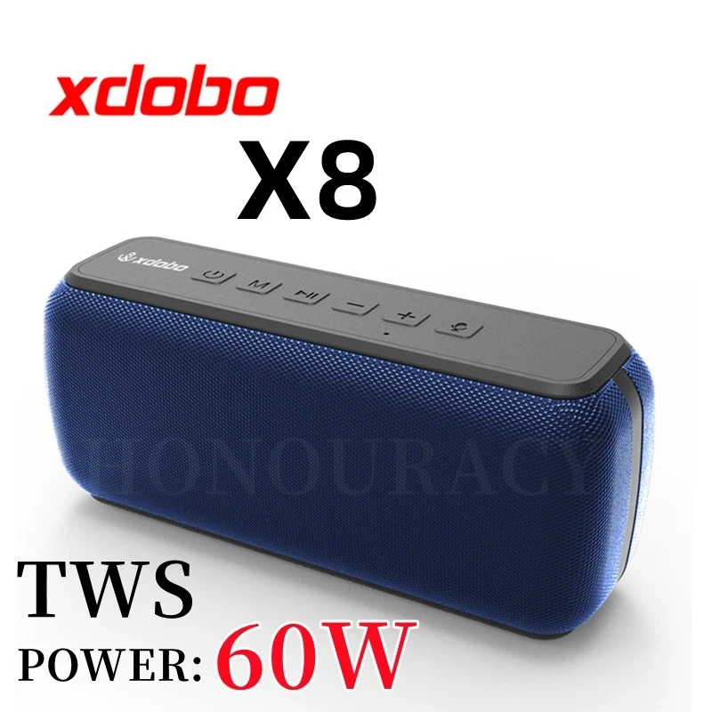 XDOBO X8 60W Portable Bluetooth Speakers with Subwoofer Sound Box Outdoors Wireless Waterproof TWS Stereo Audio Free Shipping
XDOBO X8 60W Portable Bluetooth Speakers with Subwoofer Sound Box Outdoors Wireless Waterproof TWS Stereo Audio Free Shipping