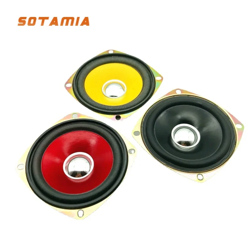 

SOTAMIA 2Pcs 3 Inch Full Range Speakers 8 Ohm 10W Hifi Music Home Theater Loudspeaker Units DIY Sound Amplifier Audio Speaker