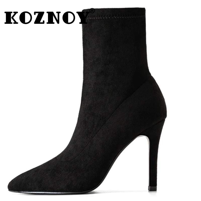 Koznoy 4cm 6cm 8cm 10cm New British Autumn Spring Point Toe Woman Ankle Mid Calf Booties Stretch Fabric Sock Boots Elastic Shoes
Koznoy 4cm 6cm 8cm 10cm New British Autumn Spring Point Toe Woman Ankle Mid Calf Booties Stretch Fabric Sock Boots Elastic Shoes