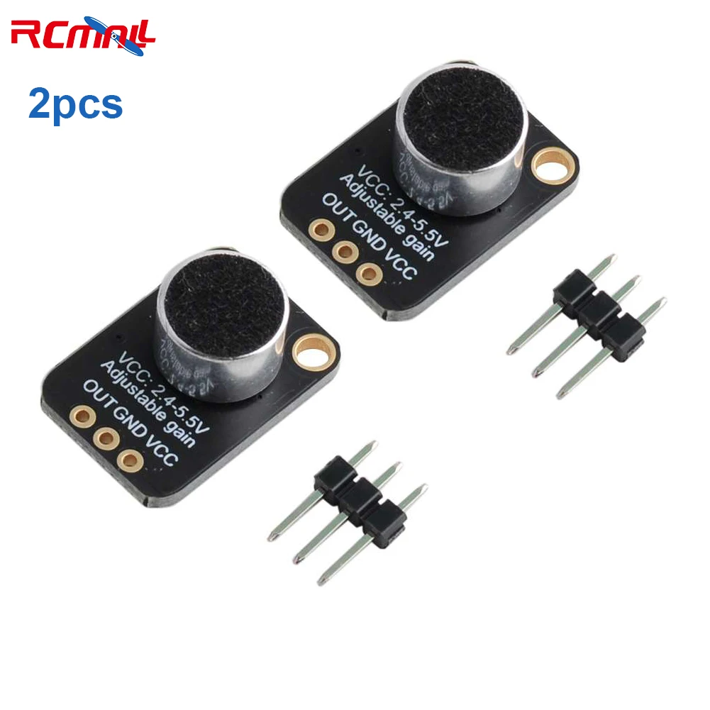 2Pcs GY-MAX4466 Electret Microphone Amplifier MAX4466 Breakout with Adjustable Gain for Arduino
2Pcs GY-MAX4466 Electret Microphone Amplifier MAX4466 Breakout with Adjustable Gain for Arduino