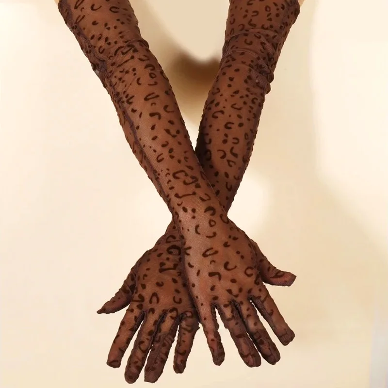 2Colors Sun Protection Leopard Print Long Finger Gloves Women Dinner Evening Party Prom Stage Show Costume Opera Elbow Mittens
2Colors Sun Protection Leopard Print Long Finger Gloves Women Dinner Evening Party Prom Stage Show Costume Opera Elbow Mittens