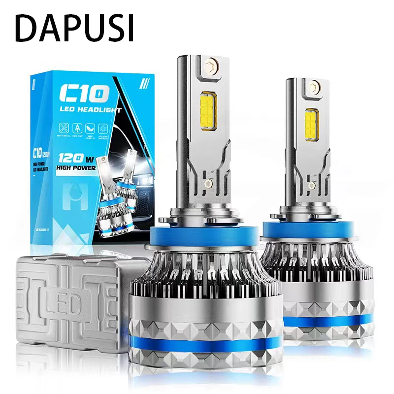 LED Headlight Bulb for Fog Light Car Lamps H4 H1 H7 H11 H8 H9 H3 H10 9005 HB3 9006 HB4 9012 9007 9004 880 881 120W 24000LM 2Pcs
LED Headlight Bulb for Fog Light Car Lamps H4 H1 H7 H11 H8 H9 H3 H10 9005 HB3 9006 HB4 9012 9007 9004 880 881 120W 24000LM 2Pcs