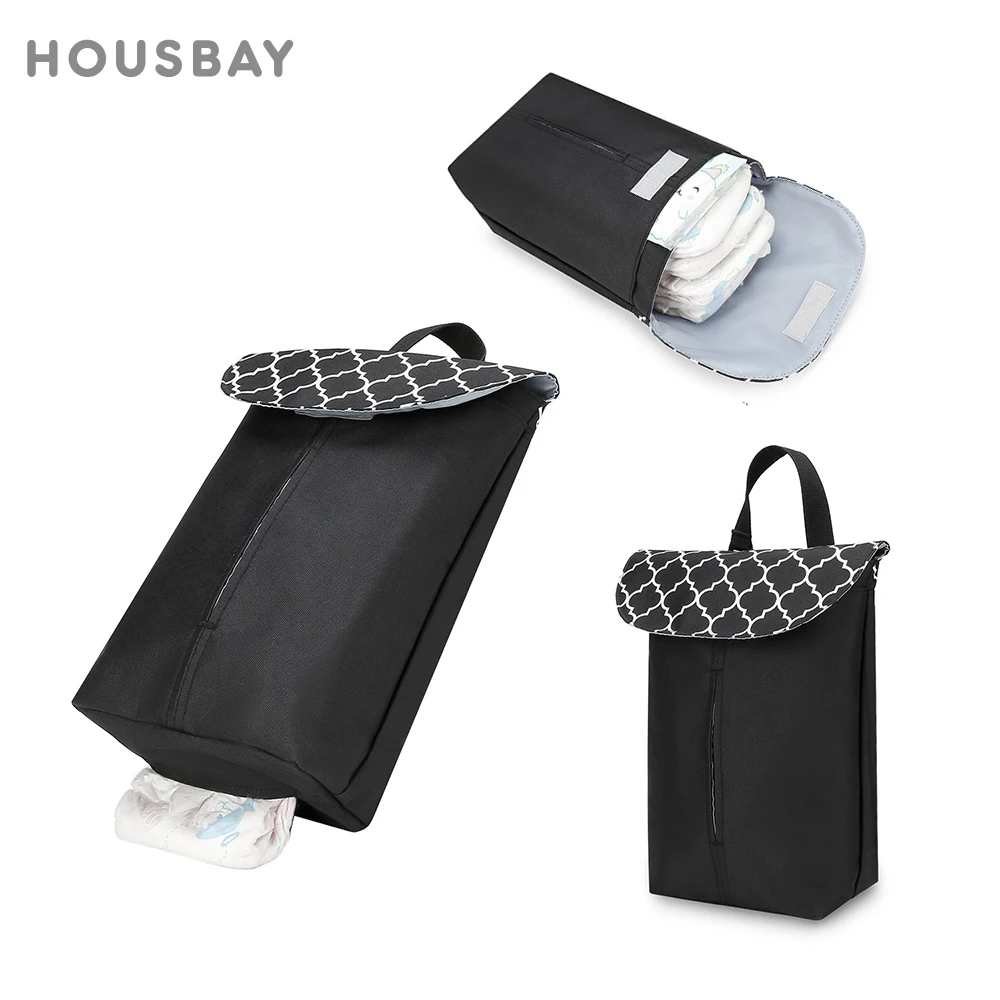 

Baby Nappy Bag Organizer Handbag Waterproof Wet/Dry Storage Diaper Bag Reusable For Outside Carrying Disposable Diaper Clothes