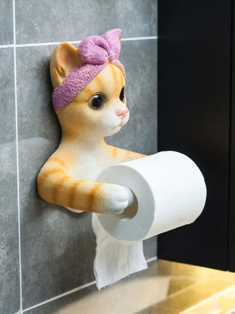 Cat and Dog Paper Towel Holder Toilet Punch-free Tissue Box Bathroom Wall-mounted Toilet Roll Paper Holder Racks Paper Storage
Cat and Dog Paper Towel Holder Toilet Punch-free Tissue Box Bathroom Wall-mounted Toilet Roll Paper Holder Racks Paper Storage