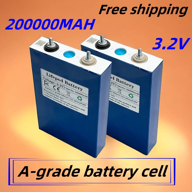 

A-grade large capacity 3.2v 200Ah Lifepo4 battery with A-grade lithium iron phosphate, suitable for 12v Campers golf balls