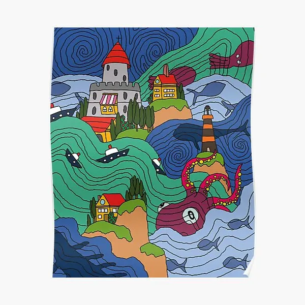 Ocean Mosaic Poster Decoration Wall Print Funny Modern Room Art Mural Picture Home Vintage Painting Decor No Frame
Ocean Mosaic Poster Decoration Wall Print Funny Modern Room Art Mural Picture Home Vintage Painting Decor No Frame