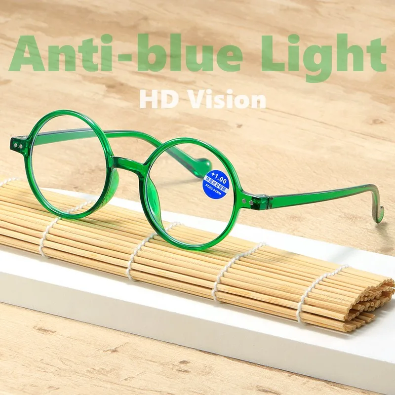 Men Women Anti-blue Ray Reading Glasses Trendy Round Frame Farsighted Presbyopia Eyeglasses Unisex Classic HD Vision Eyeglasses
Men Women Anti-blue Ray Reading Glasses Trendy Round Frame Farsighted Presbyopia Eyeglasses Unisex Classic HD Vision Eyeglasses