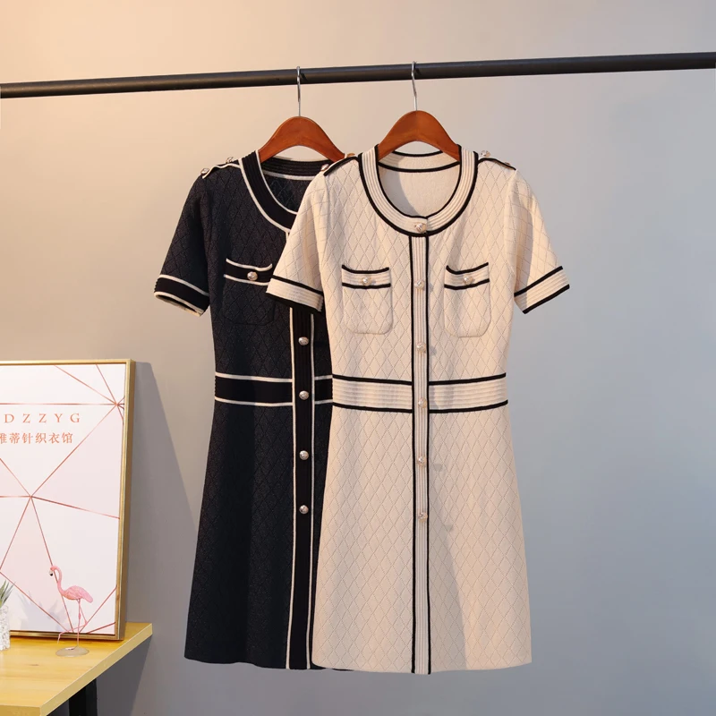 Korean Fashion Round Neck Dress 2024 Slim Fit A-line Summer New Contrast Color Temperament Ice Silk Dresses Female Clothing
Korean Fashion Round Neck Dress 2024 Slim Fit A-line Summer New Contrast Color Temperament Ice Silk Dresses Female Clothing