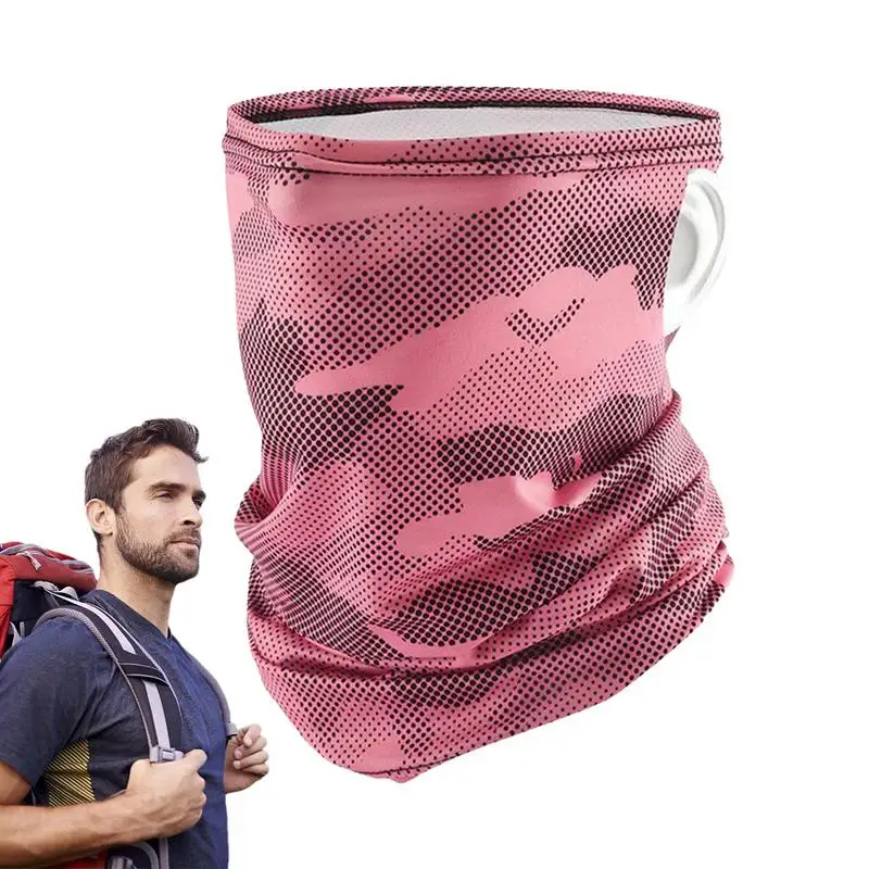 

Summer Neck Gaiter Bandana Gaiter For Men Women Neck Protection Motorcycle Riding Heat Insulation Ice Silk Bandana For