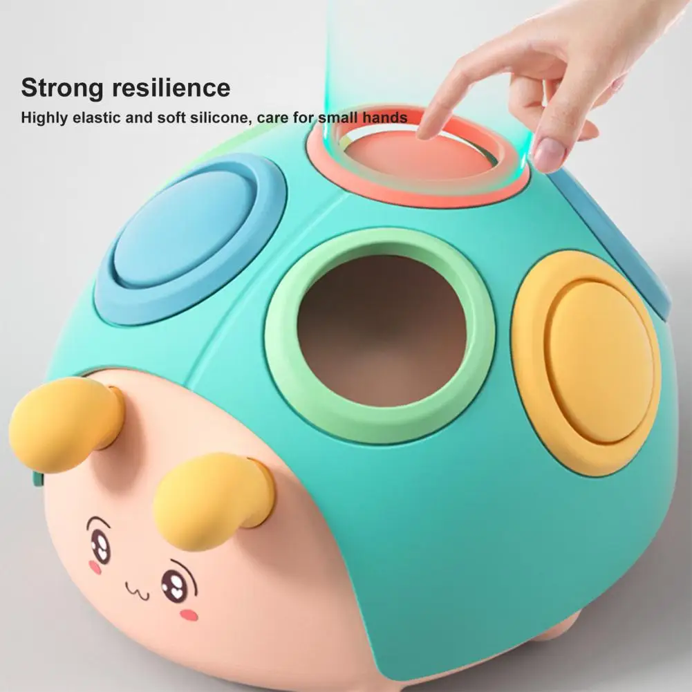

Baby Toy Detailed Adorable Cartoon Hole-picking Small Beetle Finger Sensory Toy for Kindergarten Brain Game Kids Toy