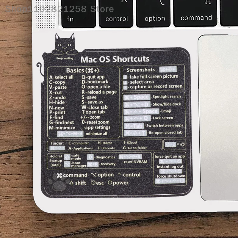 Mac OS Reference Keyboard Computer Shortcut Sticker Adhesive Removable Stickers For Quick Reference Keyboard Guide Black
Mac OS Reference Keyboard Computer Shortcut Sticker Adhesive Removable Stickers For Quick Reference Keyboard Guide Black