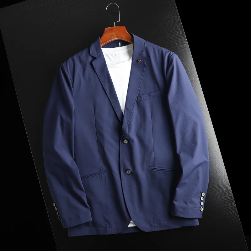 Blazers Men's Casual Thin Solid Color Outerwear Spring Summer Clothing Single Breasted Long Sleeves Business Suit Jacket
Blazers Men's Casual Thin Solid Color Outerwear Spring Summer Clothing Single Breasted Long Sleeves Business Suit Jacket