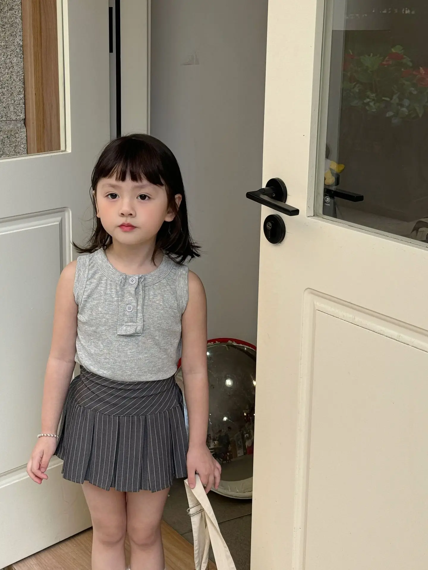 2025 Summer New Children Sleeveless T Shirts Girls Solid Casual Vest Thin Cotton Baby Girl Striped Sling Tops Kids Clothes 19 S6e4dd9409c6448fba8debc9def45a36aW